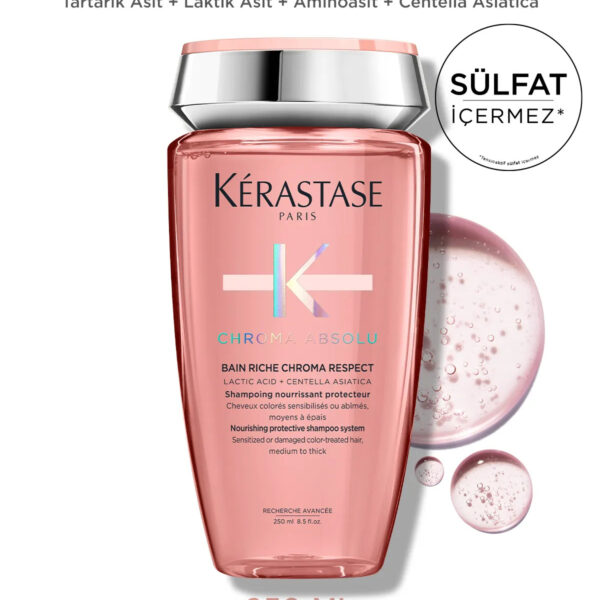 Chroma Absolu Bain Riche Boyalı Saçlar Için Besleyici Ve Koruyucu Şampuan 250 ml