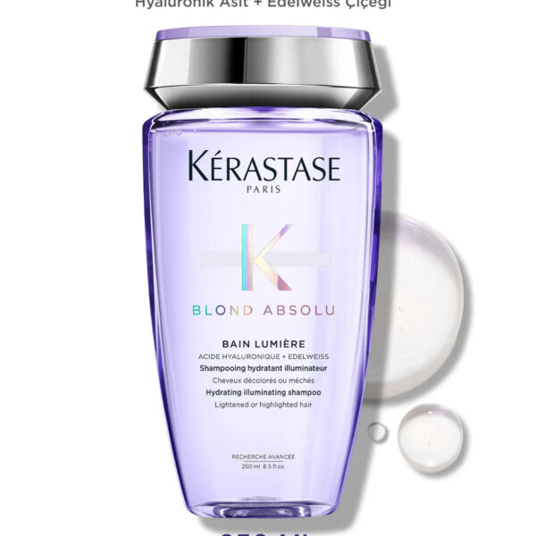 Blond Absolu Bain Lumiere Işlem Görmüş Sarı Saçlar Için Parlaklık Veren Şampuan 250 ml