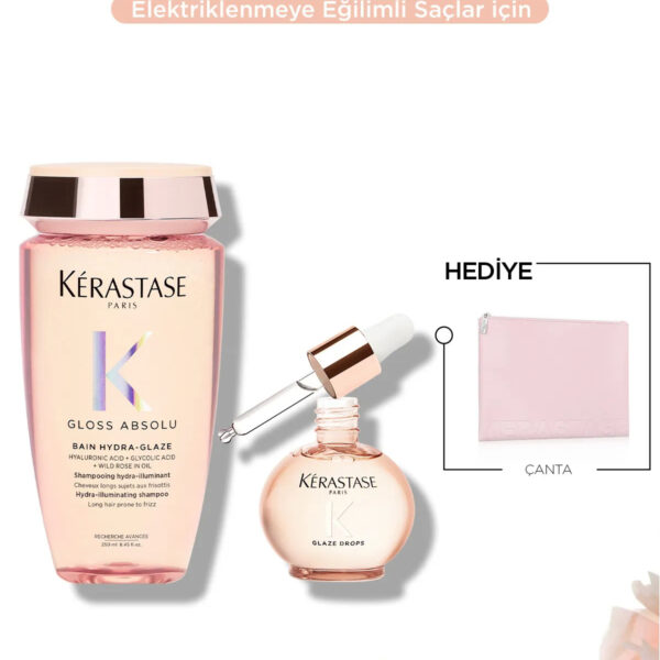 Gloss Absolu Elektriklenme Karşıtı Saç Bakım Seti - Bain & Oil