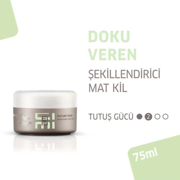 Eimi Texture Touch Şekillendirilebilir Stiller Mat Saç Şekillendirici Kil 75 ml